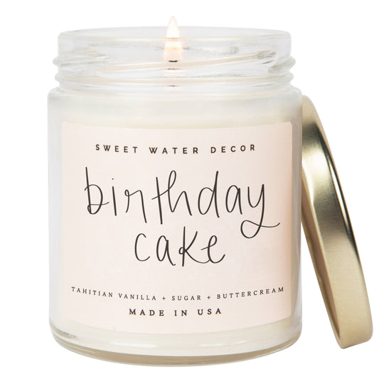 Birthday Cake Soy Candle, 9 oz