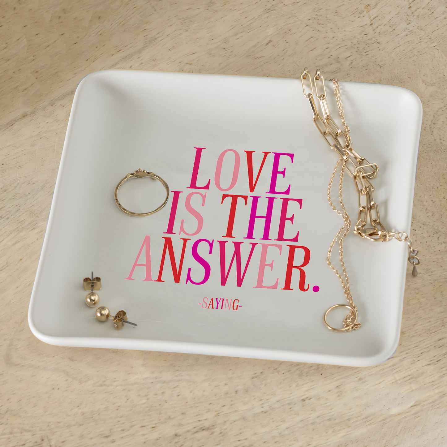 Love is the Answer Trinket Dish