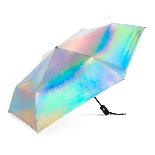 Iridescent Auto open & close compact umbrella
