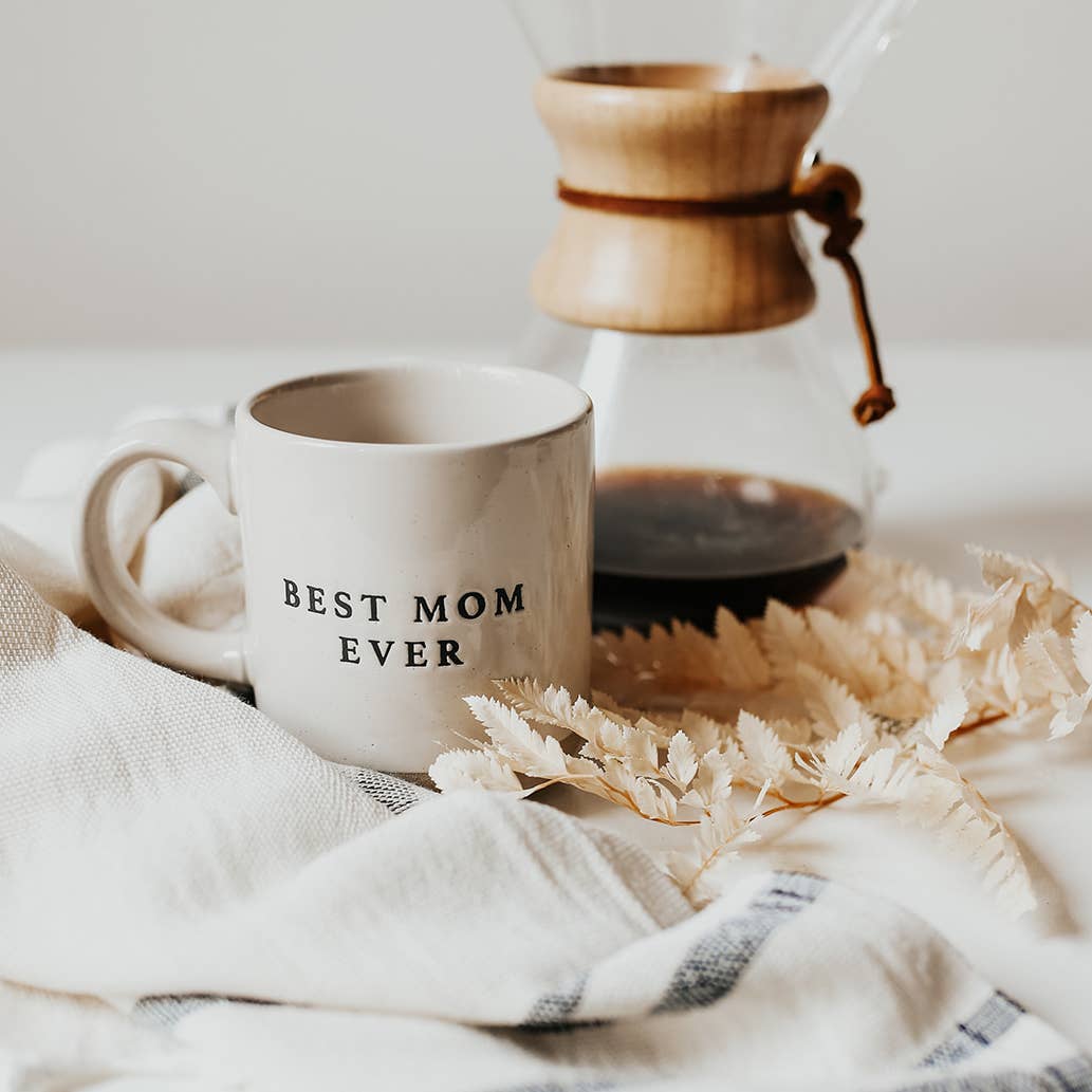 Best Mom Ever Stoneware Coffee Mug, 14 oz