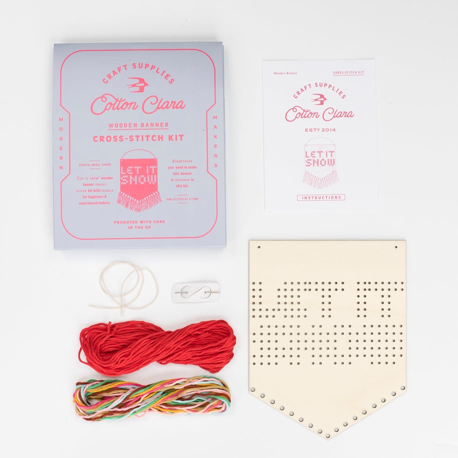 Let It Snow Embroidery Board Kit