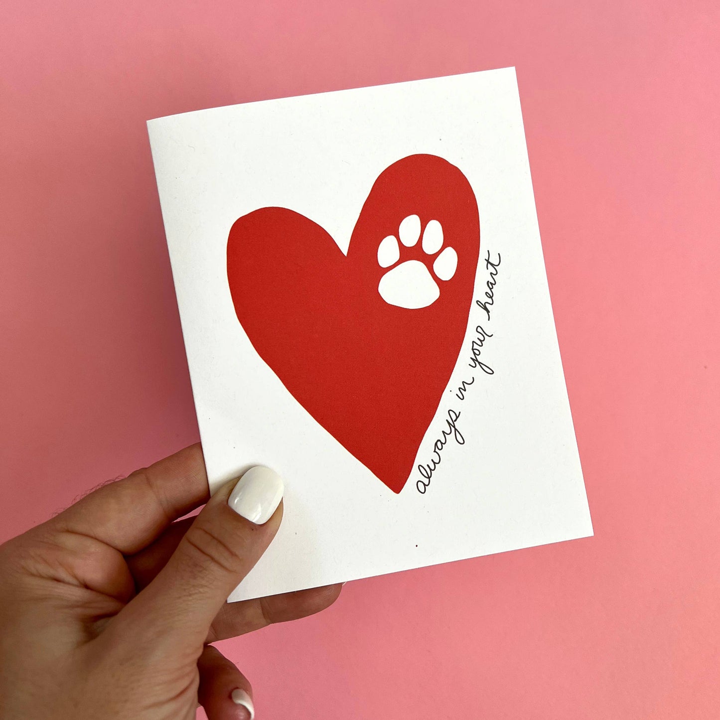 Always in Your Heart Pet Sympathy Card