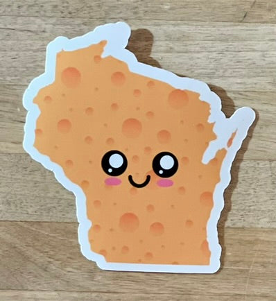 WI Cheese Sticker