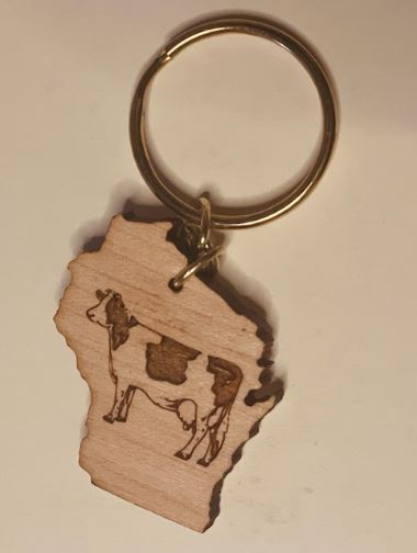 Mini WI with Cow Keychain