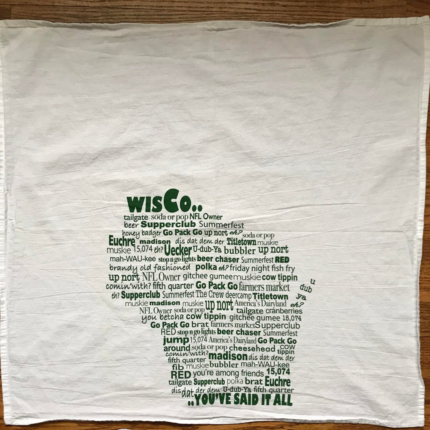 Wisco Lingo Tea Towel