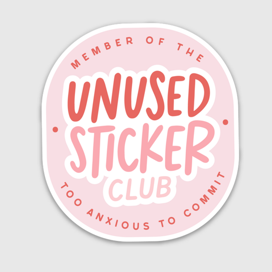 Unused Sticker Club Sticker