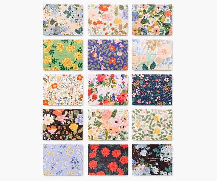 Boxed Cards, Floral, Set of 8 Assorted
