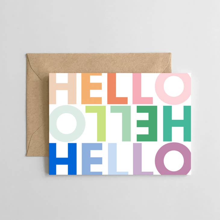 Boxed Cards, Hello, Set of 6