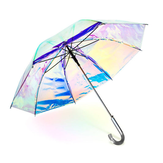Iridescent Auto Open Stick Umbrella