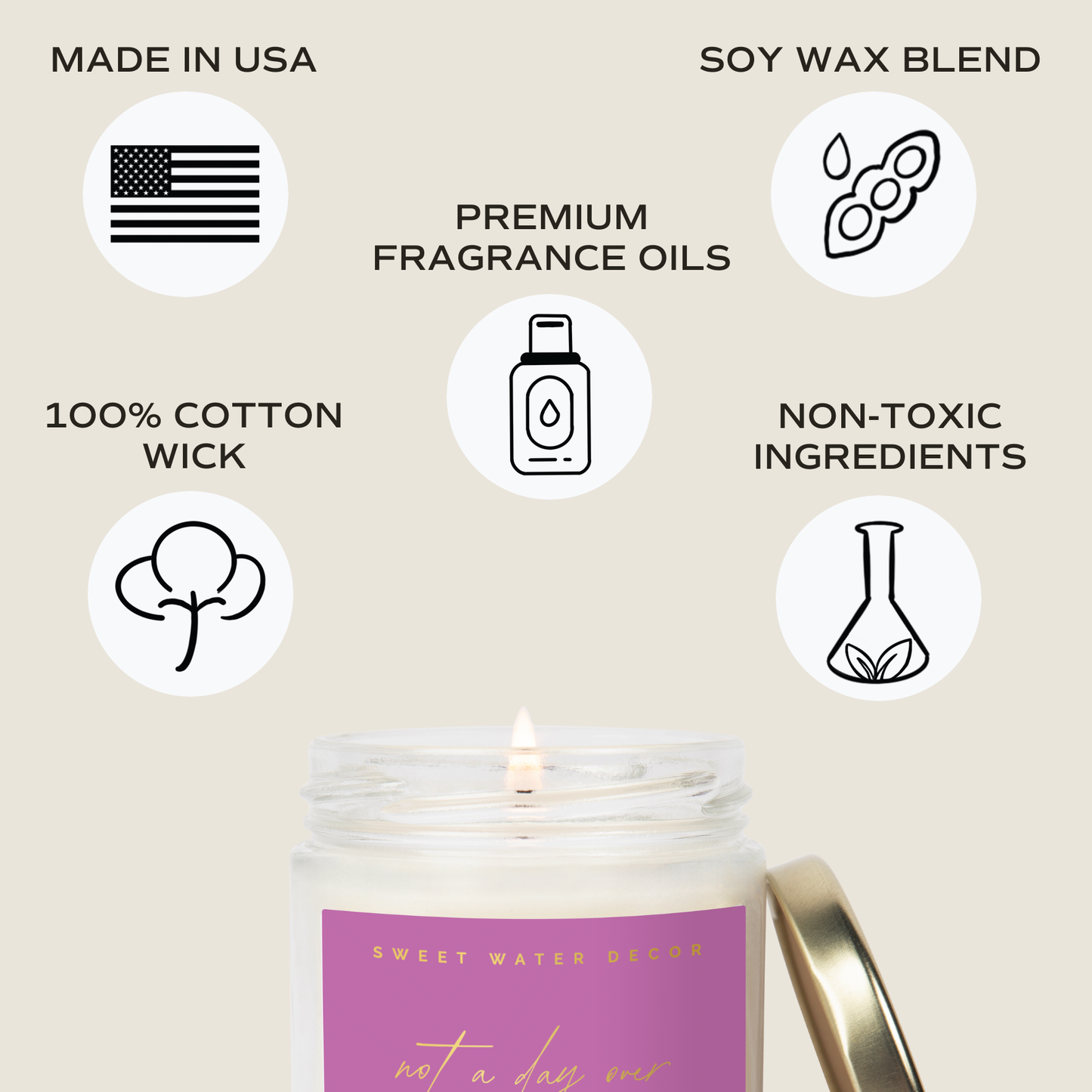 Not A Day Over Fabulous Soy Candle, 9 oz