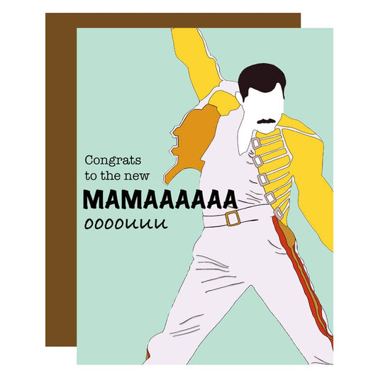 Freddie Mercury New Momma Card