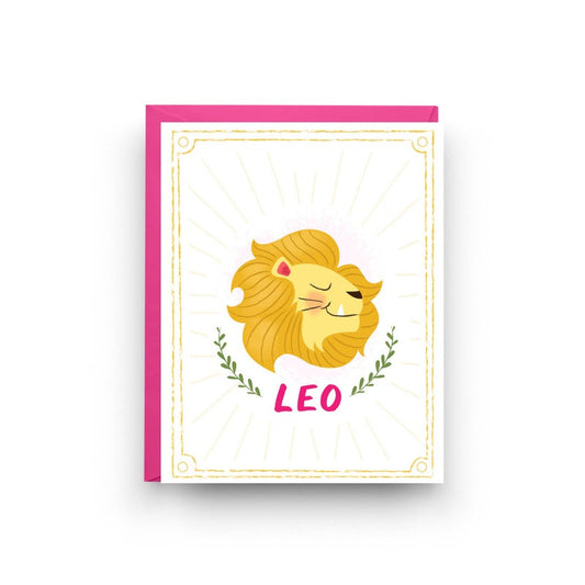 Zodiac Card, Leo