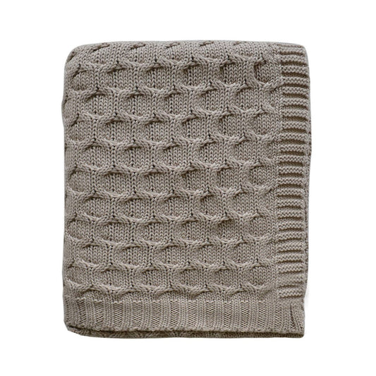 Kelly Knitted Cotton Throw