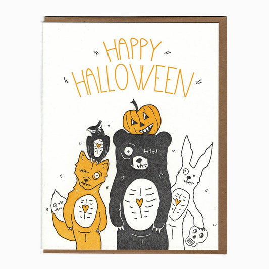 Happy Halloween Zombie Card