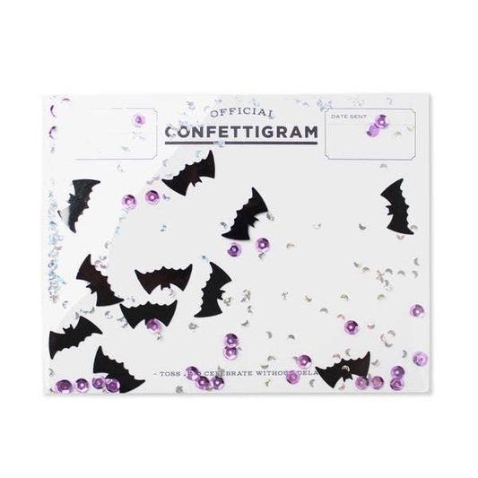 Confettigram Card, Bats