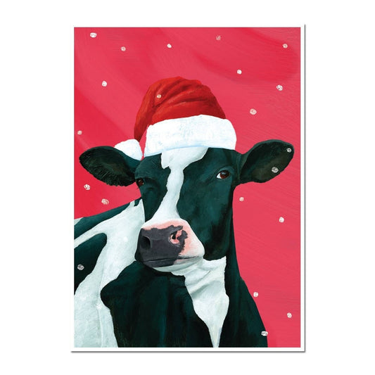 Cow Christmas Holiday Card