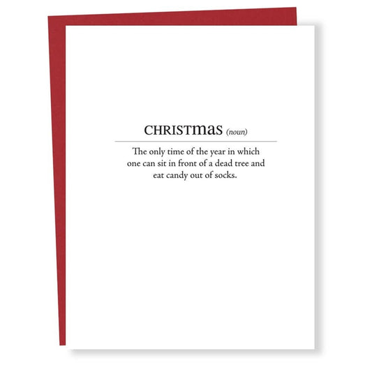 Christmas Definition Holiday Card