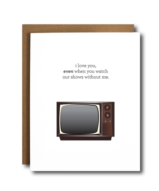 TV Shows Love Valentine's Card