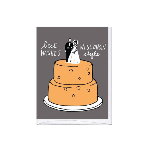 Wisconsin Cheese Wedding Cake Card
