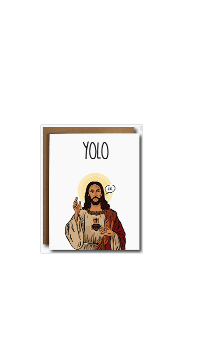 YOLO Jesus Funny Easter Card