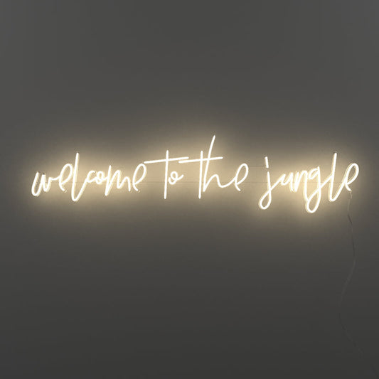 Neon Wall Art, Welcome to the Jungle