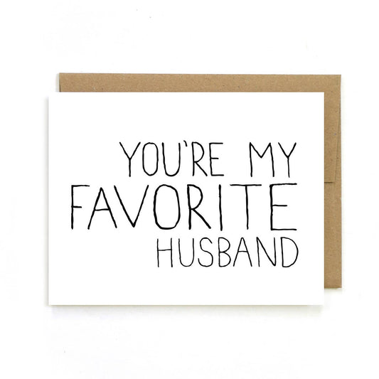 Favorite Husband Valentine Card