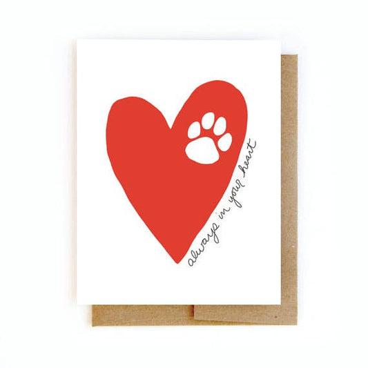 Always in Your Heart Pet Sympathy Card