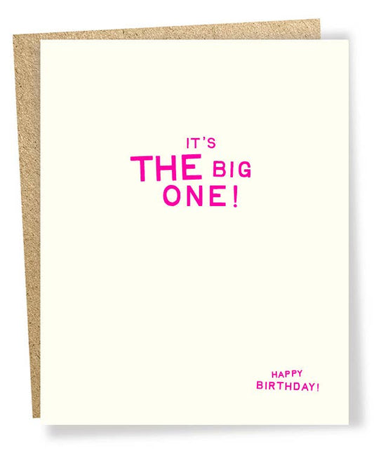 The Big One Birthday Card
