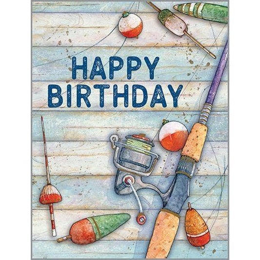 Fishing Pole Birthday Card