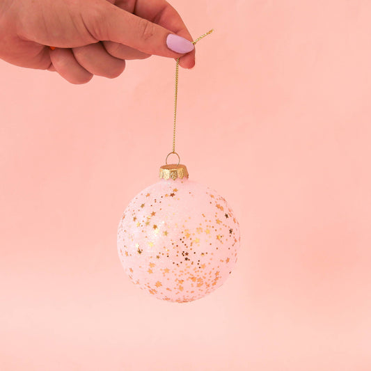 Glitter Ball Ornament , 2 colors