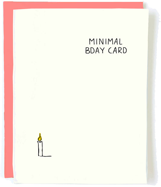 Minimal Birthday Card