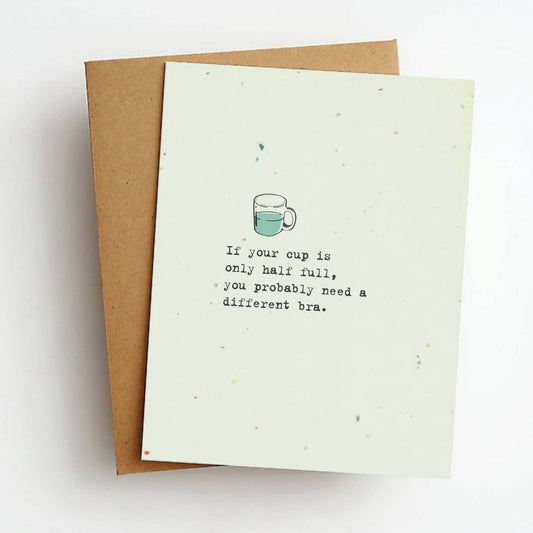 Cup Size Humor Card