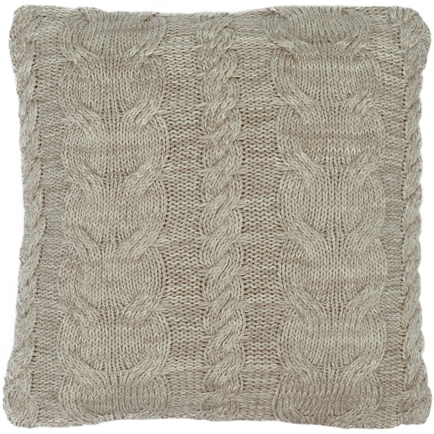 Chunky Braid Knit Cotton Pillow