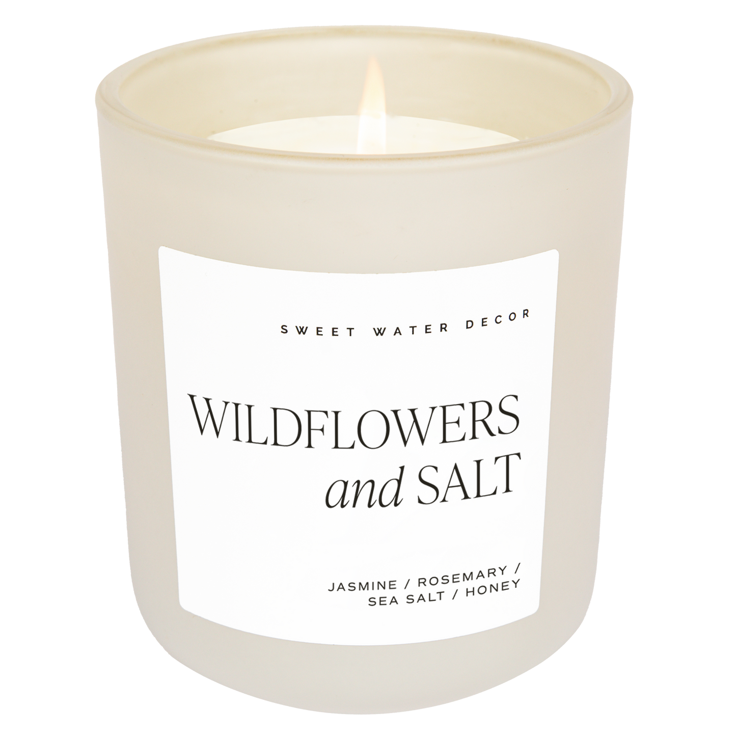 Wildflowers and Salt Soy Candle, 15 oz