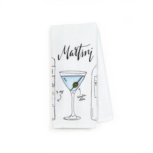 Martini Cocktail Tea Towel
