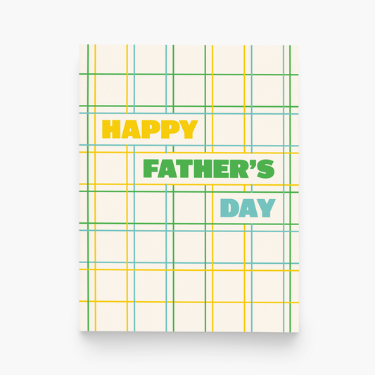 Father's Day Plaid Greeting Card