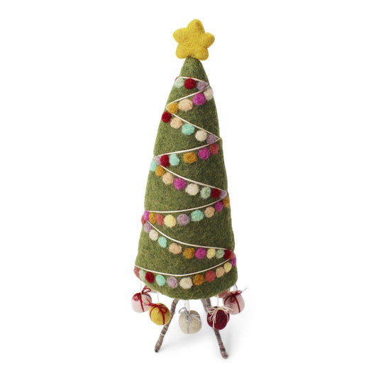 Christmas Tree with Garland Ornament