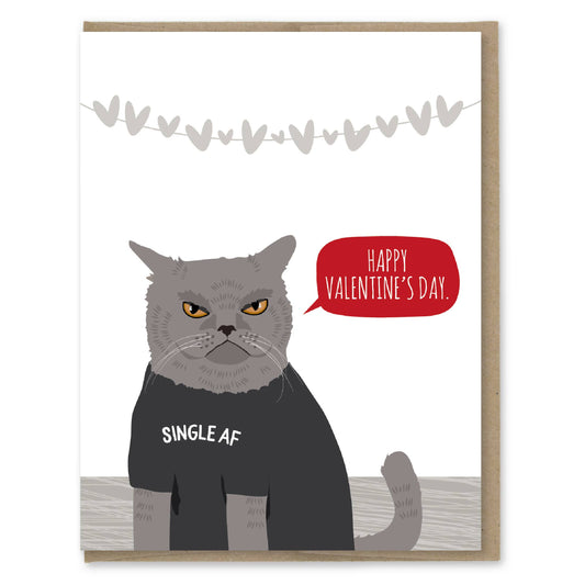 Single AF Valentine's Day Card