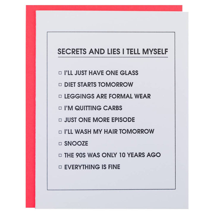 Secrets and Lies Card