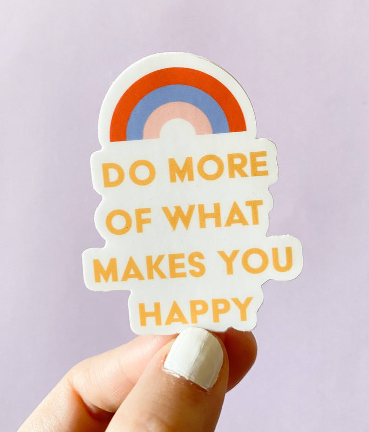 Do More Happy Things Sticker