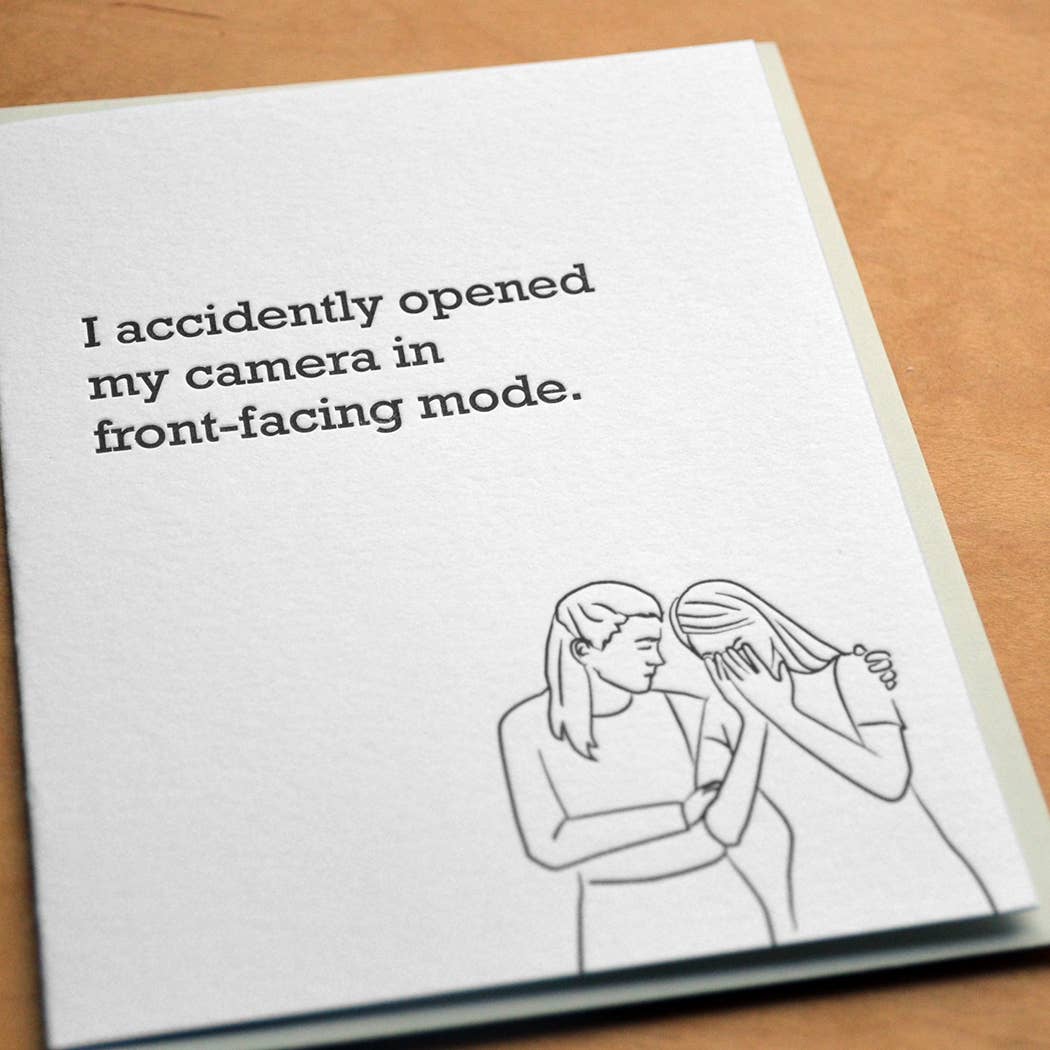 Front-Facing Mode Greeting Card