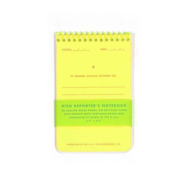 Reporter's Notebook, 4 Colors