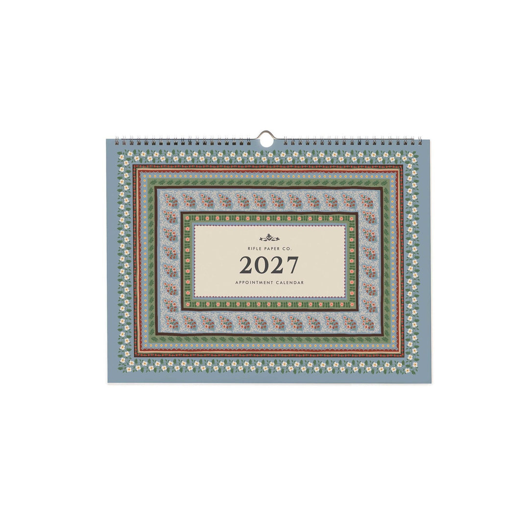 Cover of 2027 calendar with decorative border.