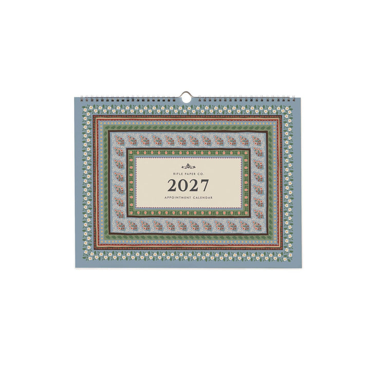 Cover of 2027 calendar with decorative border.