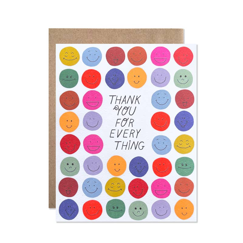 Smileys Thank You Card