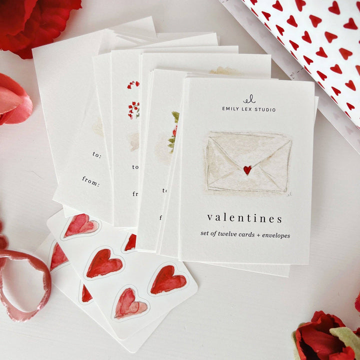 Mini Valentines, set of 12