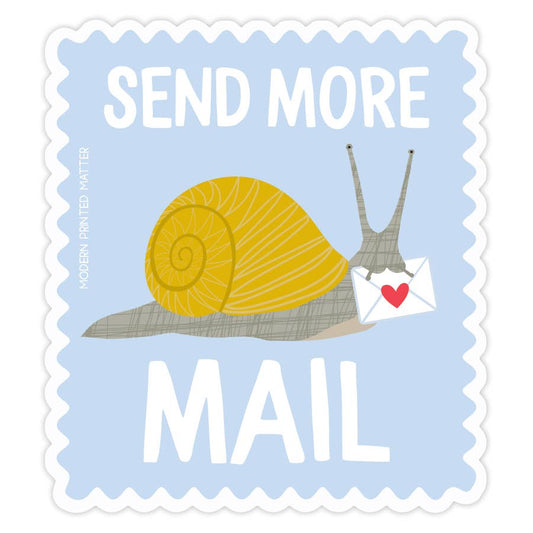 Send More Snail Mail Sticker