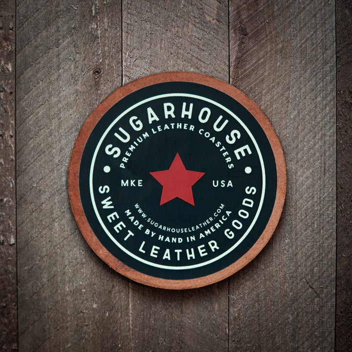 Make it an Old Fashioned Leather Coaster