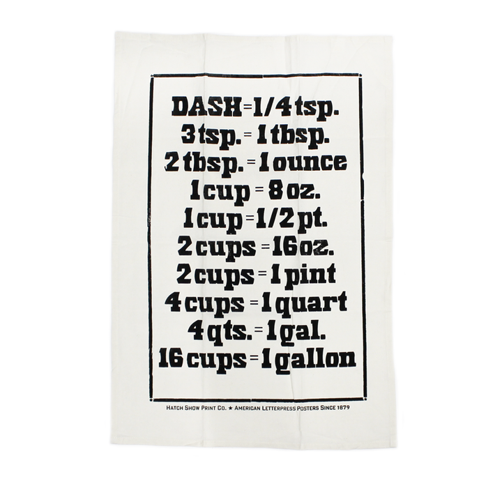 Measurement Tea Towel