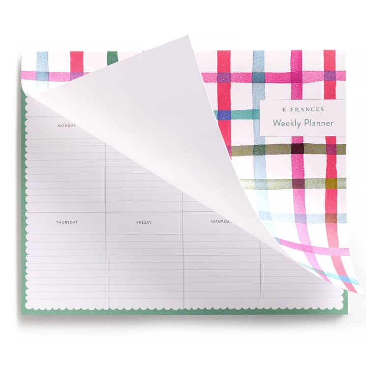 Happy Plaid Weekly Planner